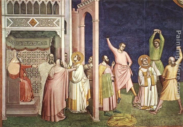 The Matyrdom of St. Stephen painting - Bernado Daddi The Matyrdom of St. Stephen art painting